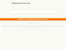 Tablet Screenshot of a1homecareservice.com